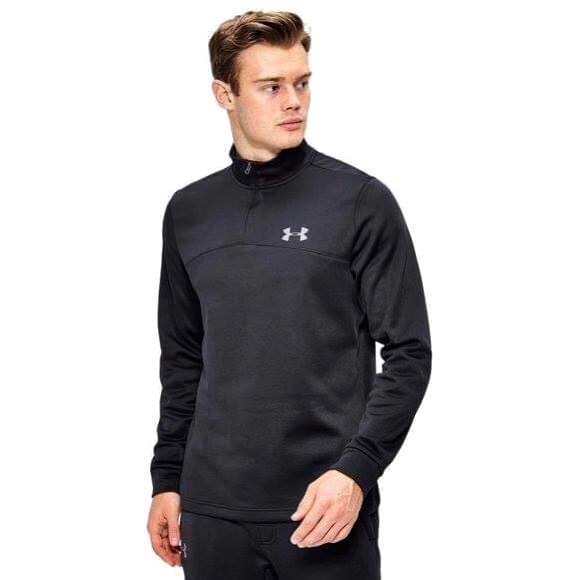 Under Armour Other - UNDER ARMOUR Men’s Black 1/4 Zip Fleece Pullover